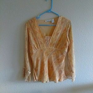 Silk vintage hippie BOHO blouse NYC design